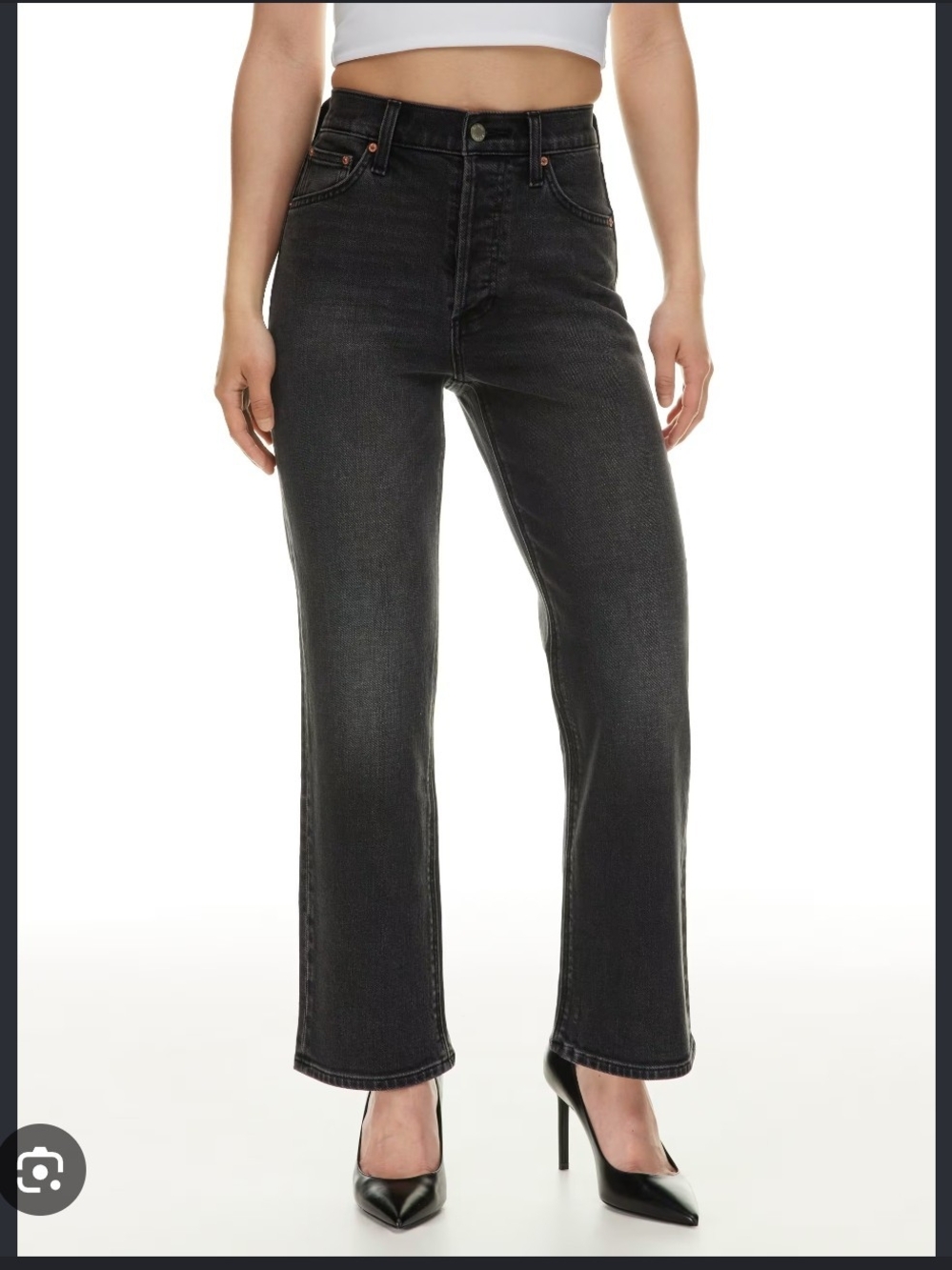 Denim Forum Arlo High-Rise Straight Leg Jeans